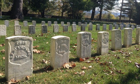 Antietam National Cemetery contains the graves of 4,776 fallen Union soldiers. Confederate soldiers were buried elsewhere, in nearby Hagerstown, Frederick, and Shepherdstown.