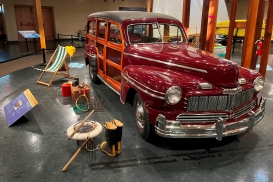 This Woodie came with such upgraded options as a radio, clock, and heater.